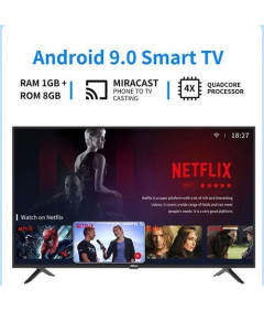 Hisense 43A61G– 43″ UHD 4K LED Smart TV, Bluetooth, Frameless